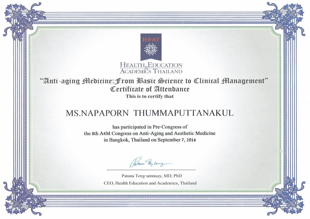 Certificate Vitalia Wellness Clinic Image 09